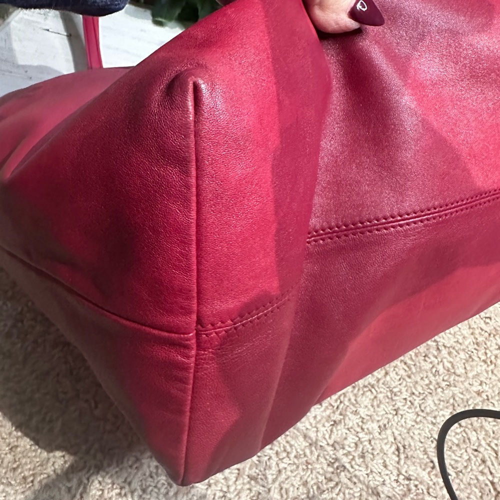 Loewe Vibrant Red Leather Tote - Picture 4 of 16